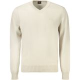 Hugo Boss - Trui - Beige - Elegante V-Hals