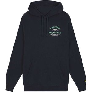 Lyle & Scott Heren Racquet Club Grafische Hoodie (Marine)