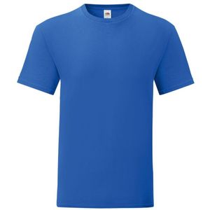 Fruit of the Loom Iconisch T-shirt voor heren (set van 5) (Koningsblauw)