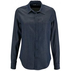 SOLS Dames/dames Barry Denim Shirt met lange mouwen (Denim Brut)