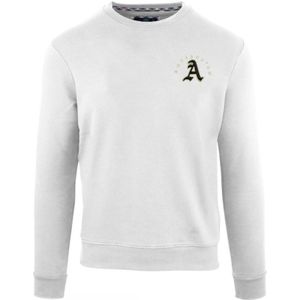 Aquascutum Embossed A Logo White Sweatshirt