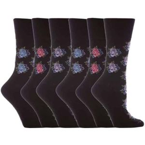 6 paar sokken zonder elastiek damessokken met zachte grip - GG32