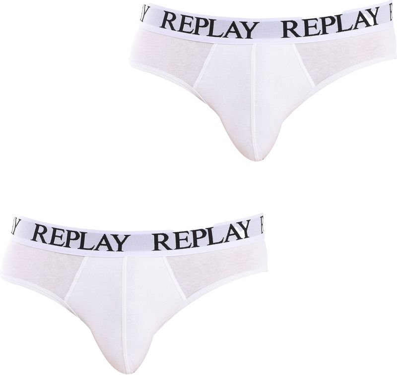 Replay - Ondergoed - Wit - Katoenen Slip - Heren