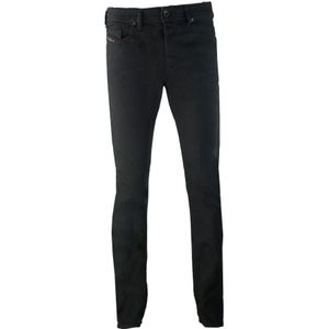 Men's Diesel Buster Regular Slim-Tapered Jeans In Black - Maat 31/32
