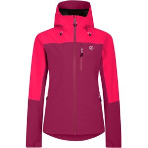 Dare 2B Dames/Dames Mountain Series Contrast Paneel Waterdichte Jas (Berry/Neon Roze)