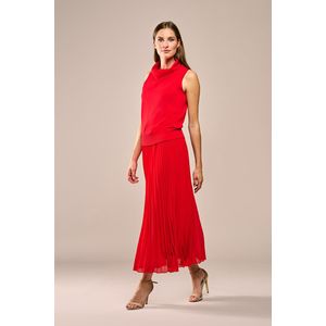 Lara Plisse Rok Rood