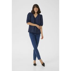 Blouse met korte mouwen Regular fit Midnight Marine CC dark blue