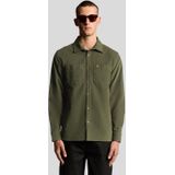 Lyle & Scott lichtgewicht naaldkoordoverhemd - groen