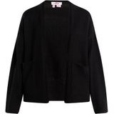 myMo - Gebreid Vest - Zwart - Zacht Garen - Casual Uiterstraling