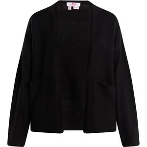 myMo - Gebreid Vest - Zwart - Zacht Garen - Casual Uiterstraling