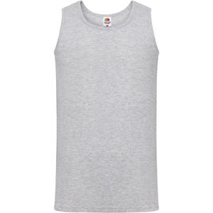 Fruit of the Loom Heren Valueweight Heather Athletic Vest Top (Heide Grijs)
