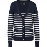 19V69 ITALIA - Gebreid Vest - Navy/Wit - Fulvia