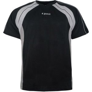 Joma - 442 - Sport T-shirt - Zwart - Korte Mouw V-Hals