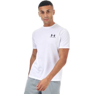 Under Armour Heren Sportstyle T-shirt met korte mouwen (Wit)