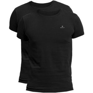 Men's Gant 2 Pack Crewneck T-Shirt In Black - Maat S