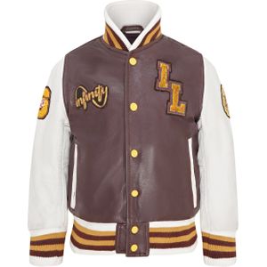 Letterman - Leren Varsity College Bomberjack - Unisex - Kinderen