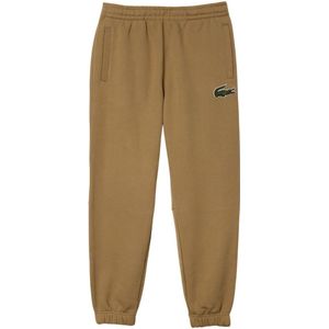 Lacoste Uniseks Organic Cotton Fleece Joggingbroek voor volwassenen (Bruin)