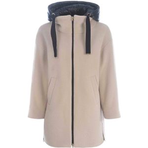 Herno - Wool Coat - Beige - Dames - Wol