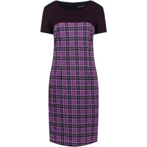 Geruite Jurk - Mauve - Cocktailjurken