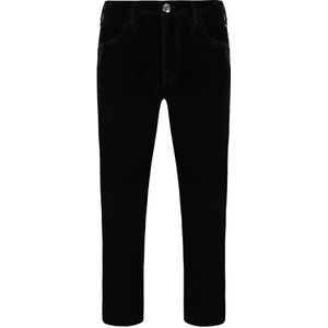 Emporio Armani - J85 - Fluwelen Broek - Zwart - Regular Fit