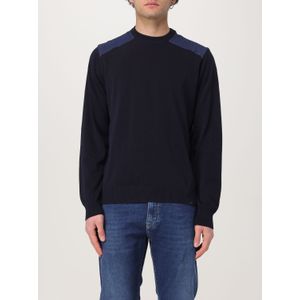Paul & Shark - Rondgebreide Trui - Blauw - Heren - Katoen