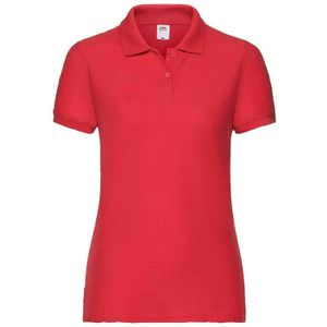 Fruit of the Loom Dames/dames Dame Fit Piqué Polo Shirt (Rood)