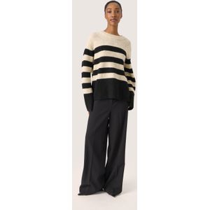 Pullover Regular fit black offwhite