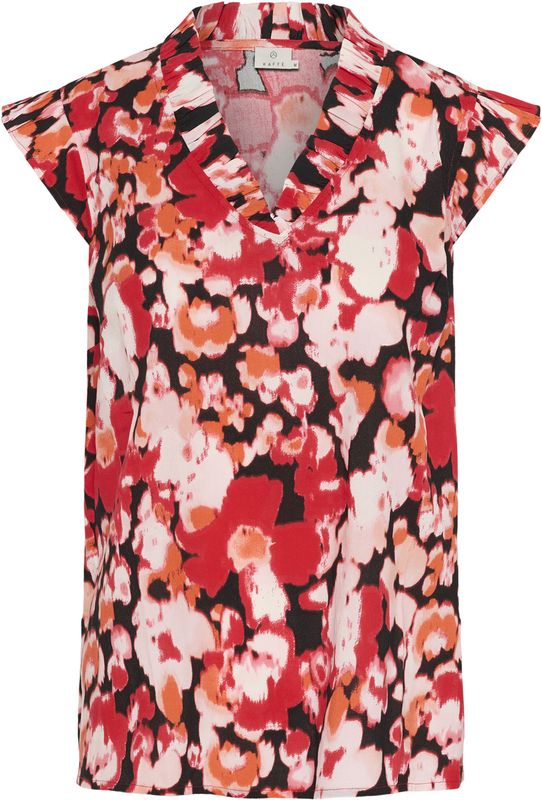Kaffe - KAIssa - Blouse - Oranje - Rood - Zwart - Wit