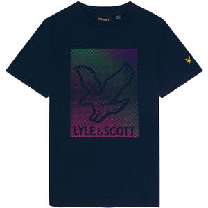 Lyle & Scott Kinderen/Kinderen Birds Of Lyle T-shirt met stippen (Marine)