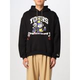 Msgm - Hoodie - Zwart - Katoenmix - Berenprint