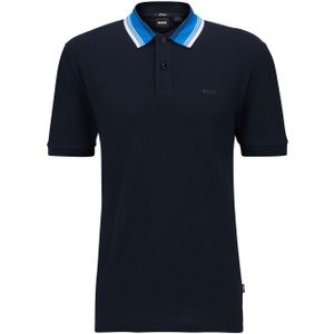 BOSS - Phillipson 118 - Poloshirt - Donkerblauw - Katoen-Piqué - Slim-Fit