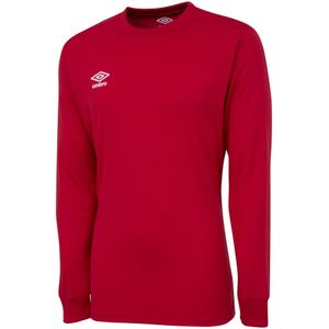 Umbro Kinder/Kinder Club Jersey met lange mouwen (Vermiljoen)