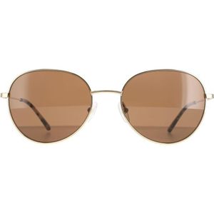 Calvin Klein zonnebril CK20104S 717 Goud vast bruin | Sunglasses