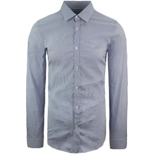 Lacoste - Slim Fit - Overhemd - Blauw - Lange Mouw