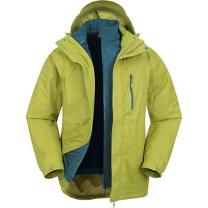 Mountain Warehouse Heren Bracken Extreme 3 in 1 Waterdichte Jas (Helder groen)