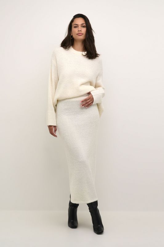 Rok - Chalk - Strokenrok - Extra Fijn - 50% Acryl, 40% Nylon, 10% Wol