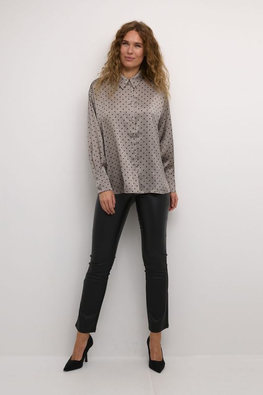 Kaffe - Blouse 'Donna' - Zwart - Klassieke Blouse - Gerecycled Materiaal