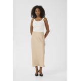 Kaffe - Plooirok - Beige - Midi - Polyester