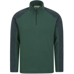 Mountain Warehouse Heren Ashbourne II Half Zip Fleece Top (Kaki Groen)