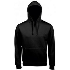 SOLS Unisex Volwassenen Spencer Hooded Sweatshirt (Zwart) - Maat XS