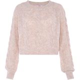 Mymo - Jumper - Wit Melange - Dames - Gebreide Trui