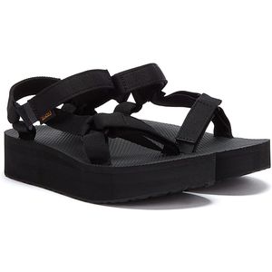 Teva Womens Flatform Universal Sandalen Zwart