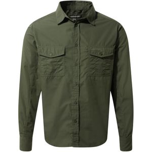 Craghoppers Herenhemd Kiwi met lange mouwen (Cederhout Groen)