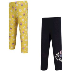 Regatta Kinder/Kids Daisy Peppa Pig Legging (Set van 2) (MaÃ¯s Geel/Navy)