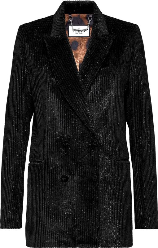 Philipp Plein - Velvet Blazer - Zwart - Dames