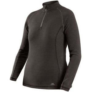 Trespass Dames/Dames Gina Base Layer Top (Zwart/Wormgrijs)