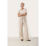 Part Two - Ribbroeken - Beige - Wijd - Straight-leg Snit - Mid-rise Taille