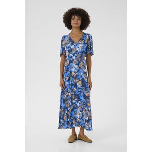 CULTURE - Jurk - Beige - 7/8 Lengte - Slanke Pasvorm - V-hals