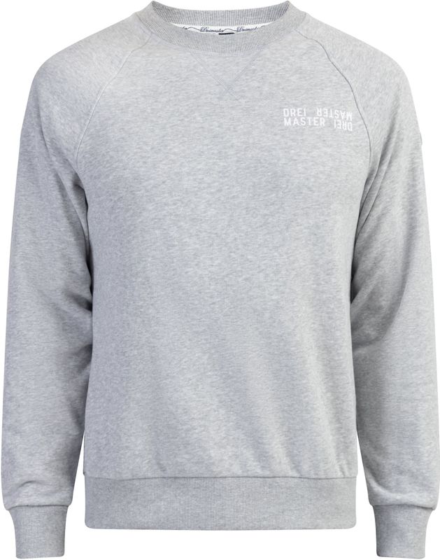 Dreimaster - Bridgeport - Sweatshirt - Licht Grijs Melange
