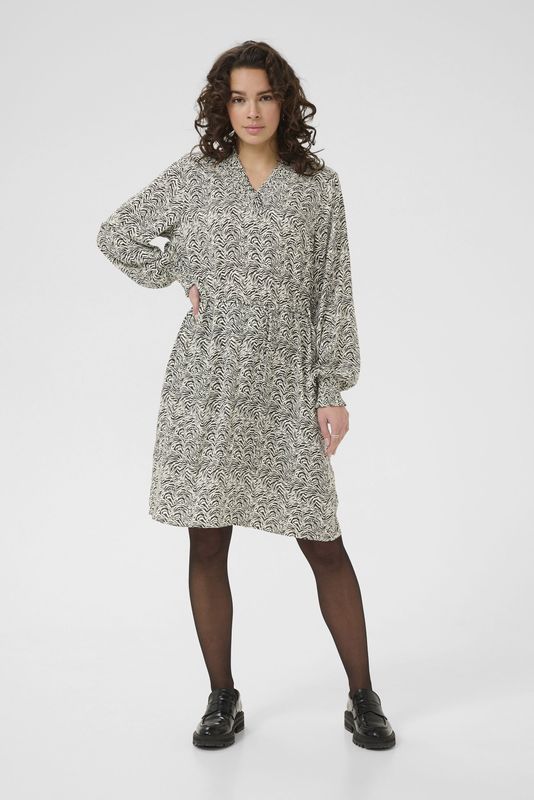 Jurk - KAmiriam A-shape - Zwart/Wit